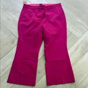 J. Crew Factory Pink Cropped Pants with Classic Style